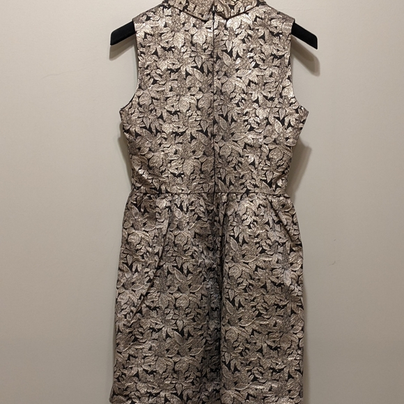 Loft 82 Gold Floral Patterned Dress - Picture 4 of 7